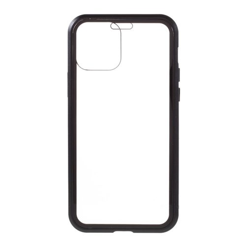 RMPACK Apple iPhone 12 / iPhone 12 Pro 6.1' Mágneses Tok Ütésállókivitel Tempered Glass Fekete