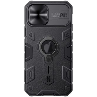   RMPACK Apple iPhone 12 / iPhone 12 Pro 6.1' Nillkin Tok Camshield Armor Series Ütésállókivitel Ring - Gyűrűs Fekete
