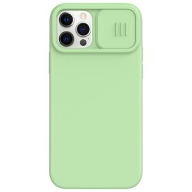   RMPACK Apple iPhone 12 / iPhone 12 Pro 6.1' Liquid Tok 3in1 Nillkin Shock - Series Kamera lencsevédővel Zöld