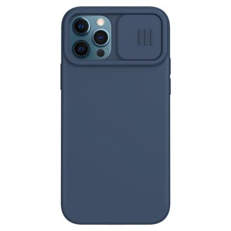   RMPACK Apple iPhone 12 / iPhone 12 Pro 6.1' Liquid Tok 3in1 Nillkin Shock - Series Kamera lencsevédővel Kék