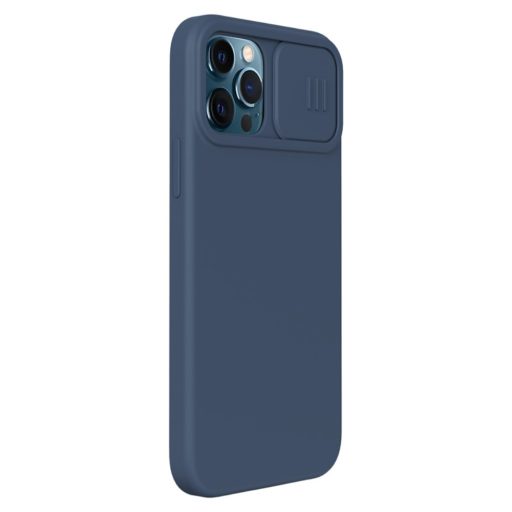 RMPACK Apple iPhone 12 / iPhone 12 Pro 6.1' Liquid Tok 3in1 Nillkin Shock - Series Kamera lencsevédővel Kék