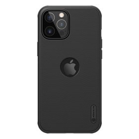   RMPACK Apple iPhone 12 / iPhone 12 Pro 6.1' Nillkin Tok Super Frosted Logo Hole - TPU PC Fekete