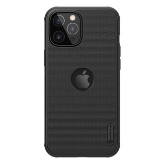   RMPACK Apple iPhone 12 / iPhone 12 Pro 6.1' Nillkin Tok Super Frosted Logo Hole - TPU PC Fekete