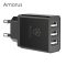 AMORUS ZX-3U01 3.1A 3 Port Fali Töltő Adapter EU Univerzális