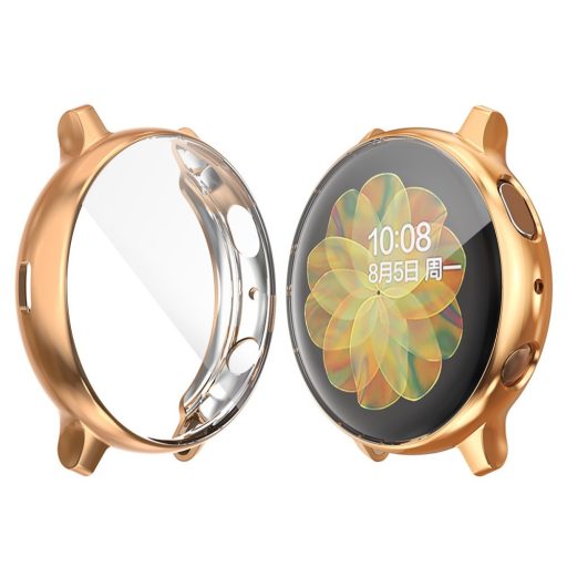 Samsung Watch Active 2 40mm Védőkeret Fényes TPU Rózsaarany