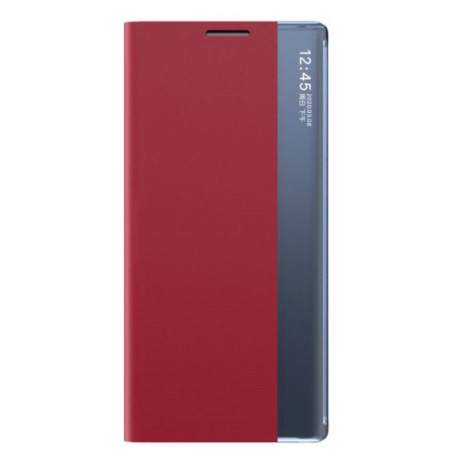RMPACK Xiaomi Redmi Note 10 Notesz Tok Prémium View Window Ablakos Piros