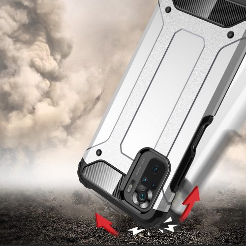 RMPACK Xiaomi Redmi Note 10 Ütésálló Armor Tok Guard Series 2in1 Fekete