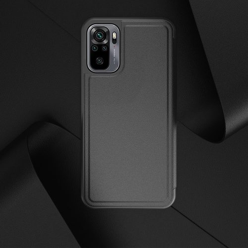 RMPACK Xiaomi Redmi Note 10 Flip Tok Notesz View Window Kitámasztható Rózsaszín