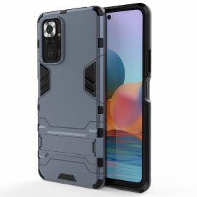  RMPACK Xiaomi Redmi Note 10 Pro Tok 2in1 Ütésálló - Kitámasztható TPU Hybrid Kék
