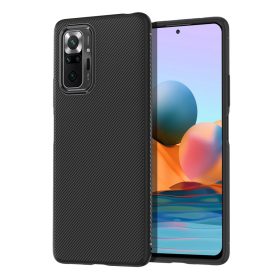   RMPACK Xiaomi Redmi Note 10 Pro Tok Szilikon Tok JazzTwill Series Fekete