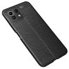 RMPACK Xiaomi Mi 11 Lite 4G/5G Szilikon Tok Bőrmintázattal TPU Prémium Fekete
