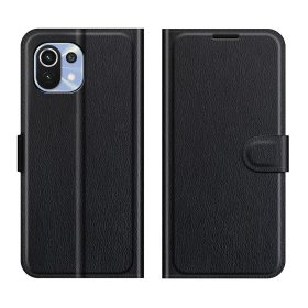   RMPACK Xiaomi Mi 11 Lite 4G/5G Notesz Tok Business Series V2 Kitámasztható Bankkártyatartóval Fekete
