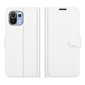   RMPACK Xiaomi Mi 11 Lite 4G/5G Notesz Tok Business Series V2 Kitámasztható Bankkártyatartóval Fehér