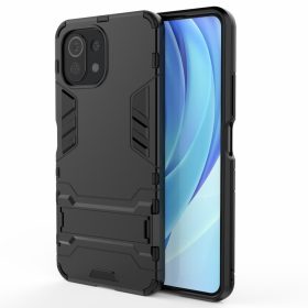   RMPACK Xiaomi Mi 11 Lite 4G/5G Tok 2in1 Ütésálló - Kitámasztható TPU Hybrid Fekete