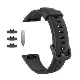   RMPACK Honor Band 6 Pótszíj Óraszíj Szilikon - Sport Style Fekete