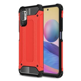   RMPACK Xiaomi Redmi Note 10 5G Ütésálló Armor Tok Guard Series 2in1 Piros