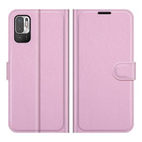   RMPACK Xiaomi Redmi Note 10 5G Notesz Tok Business Series V2 Kitámasztható Bankkártyatartóval Rózsaszín