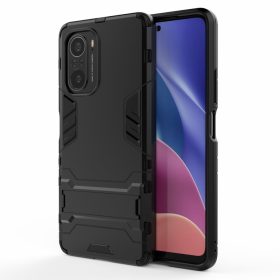   RMPACK Xiaomi Poco F3 / Mi 11i 5G Tok 2in1 Ütésálló - Kitámasztható TPU Hybrid Fekete