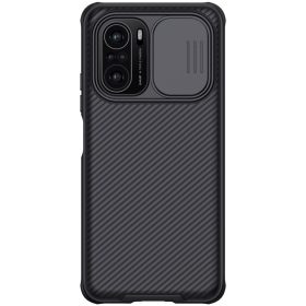   RMPACK Xiaomi Poco F3 / Mi 11i 5G Nillkin Tok CamShield Pro Kameravédővel Ütésállókivitel Fekete