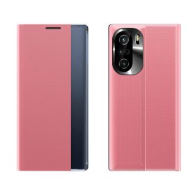   RMPACK Xiaomi Poco F3 / Mi 11i 5G Notesz Tok Prémium View Window Ablakos Rózsaszín