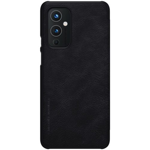 RMPACK OnePlus 9 Nillkin Tok Qin Series Bőrmintázattal Fekete