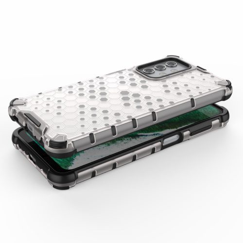 RMPACK Samsung Galaxy A32 5G Ütésállókivitel Szilikon Tok Honeycomb Shock-Proof TPU Áttetsző