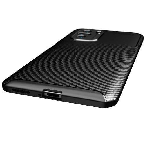 RMPACK Xiaomi Poco F3 / Redmi 11i Tok Szilikon TPU NEW Carbon Fiber - Karbon Minta Fekete