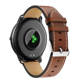   RMPACK Haylou Solar LS05 Bőrszíj Pótszíj Óraszíj Elegant Series Barna