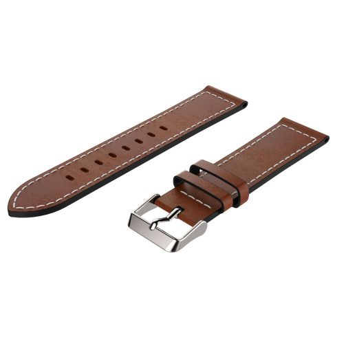 RMPACK Haylou Solar LS05 Bőrszíj Pótszíj Óraszíj Elegant Series Barna