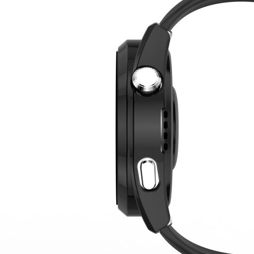 RMPACK Huawei Watch 3 Védőkeret Képernyővédő Elegant Scale Edition + Tempered Glass Üvegfólia 2in1 Fekete