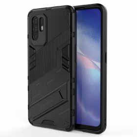  RMPACK Oppo Reno 5 Z 5G Tok 2in1 Ütésállókivitel Lencsevédővel Armor TPU Fekete