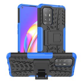   RMPACK Oppo Reno 5 Z 5G Ütésálló Tok Kitámasztható 2in1 Hybrid Kék