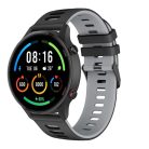 RMPACK Xiaomi Mi Watch Óraszíj Szilikon Pótszíj Sport Style Fekete/Szürke