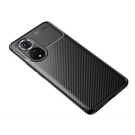 RMPACK Honor 50 / Huawei Nova 9 Tok Szilikon TPU NEW Carbon Fiber - Karbon Minta Fekete