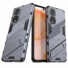 RMPACK Honor 50 / Huawei Nova 9 Tok Ütésállókivitel Kitámasztható PC + TPU 2in1 Anti-Drop Series Kameralencse védelemmel Szürke