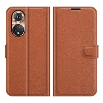   RMPACK Honor 50 / Huawei Nova 9 Notesz Tok Business Series Kitámasztható Bankkártyatartóval Barna