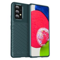   RMPACK Samsung Galaxy A53 5G Szilikon Tok Twill Ütésálló Thunder Series Kivitel Zöld