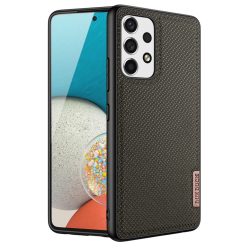   RMPACK Samsung Galaxy A53 5G Prémium Szilikon Tok 2in1 DUX DUCIS Textil Mintázattal Barna