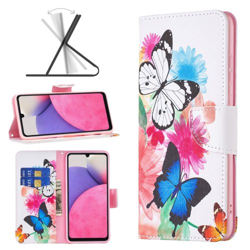 RMPACK Samsung Galaxy A33 5G Notesz Mintás Kitámasztható Kártyatartó RMPACK Style Colorful A01