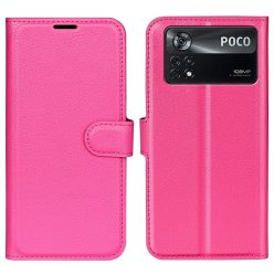   RMPACK Xiaomi Poco X4 Pro 5G Notesz Tok Business Series Kitámasztható Bankkártyatartóval Pink