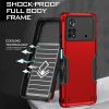 RMPACK Xiaomi Poco X4 Pro 5G ShockProof Tok Ütésállókivitel Csúszásgátló Mintázat Hybrid TPU Protective Cián