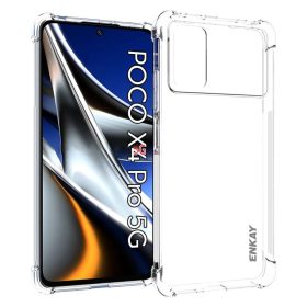   RMPACK Xiaomi Poco X4 Pro 5G Ütésálló Szilikon Tok Enkay ShockProof Áttetsző