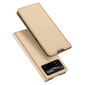   RMPACK Xiaomi Poco X4 Pro 5G Notesz Tok Dux Ducis Skin Pro Series Kitámasztható-Kártyatartóval Premium Style Arany