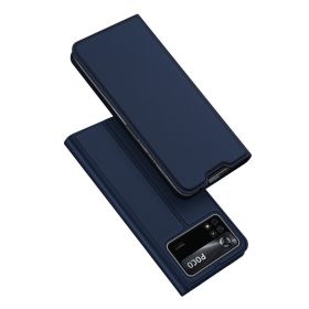  RMPACK Xiaomi Poco X4 Pro 5G Notesz Tok Dux Ducis Skin Pro Series Kitámasztható-Kártyatartóval Premium Style Kék