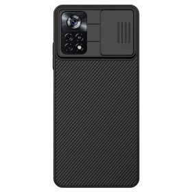   RMPACK Xiaomi Poco X4 Pro 5G Nillkin Tok Camshield Pro Ütésállókivitel Kameravédelemmel Fekete