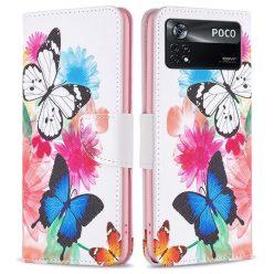   RMPACK Xiaomi Poco X4 Pro 5G Notesz Tok Mintás Kitámasztható - Kártyatartóval Colorful Series A01