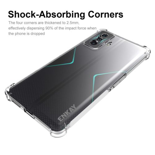 RMPACK Xiaomi Poco F4 GT Ütésálló Szilikon Tok Enkay ShockProof Áttetsző