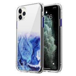   iPhone 12 / iPhone 12 Pro Tok Szilikon Mintás Marble Series Akril A05