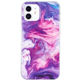   iPhone 12 / iPhone 12 Pro Szilikon Tok Mintás Marble Style Mintázattal B04