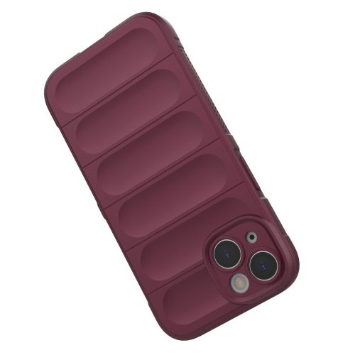 iPhone 14 Szilikon Tok Rugged Shell Series Armor Bordó